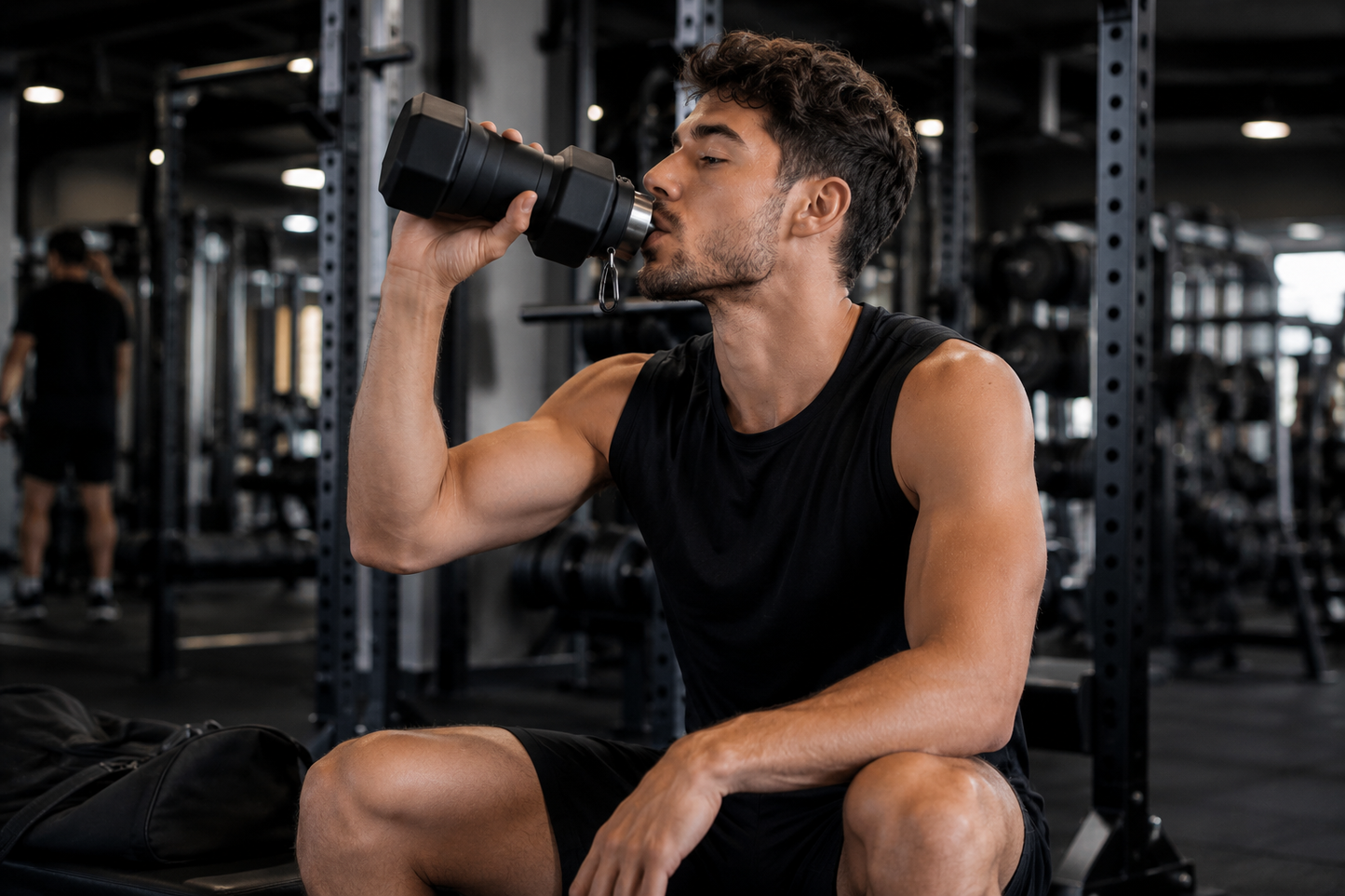 Foldable Dumbbell Water Bottle