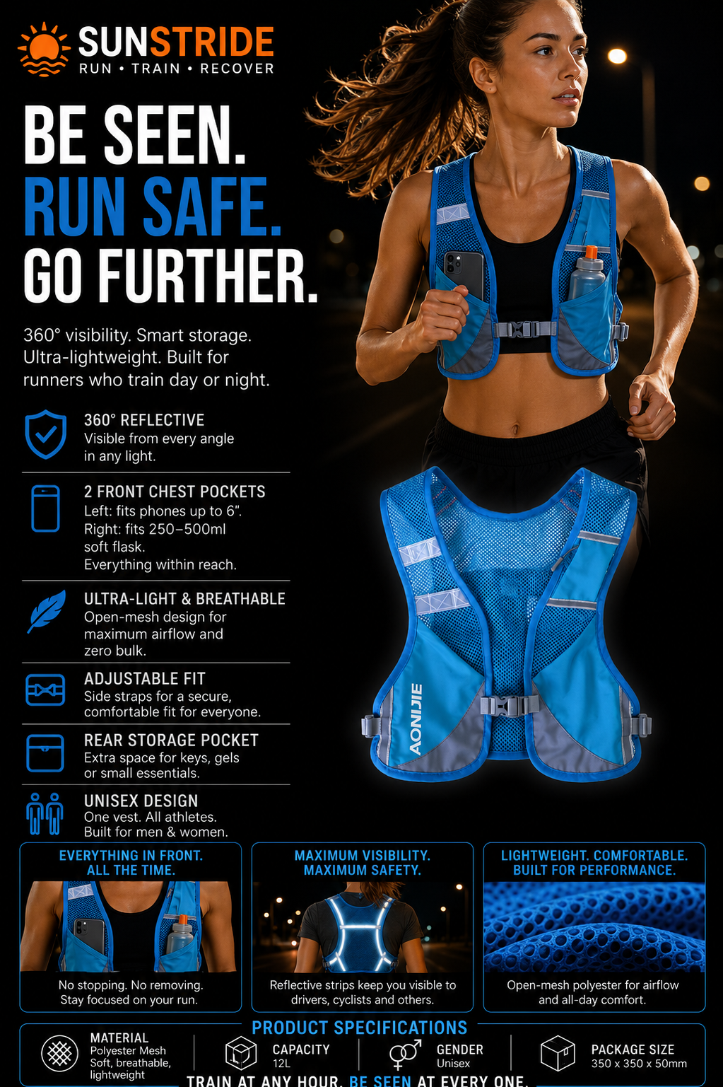 Reflective Running Vest