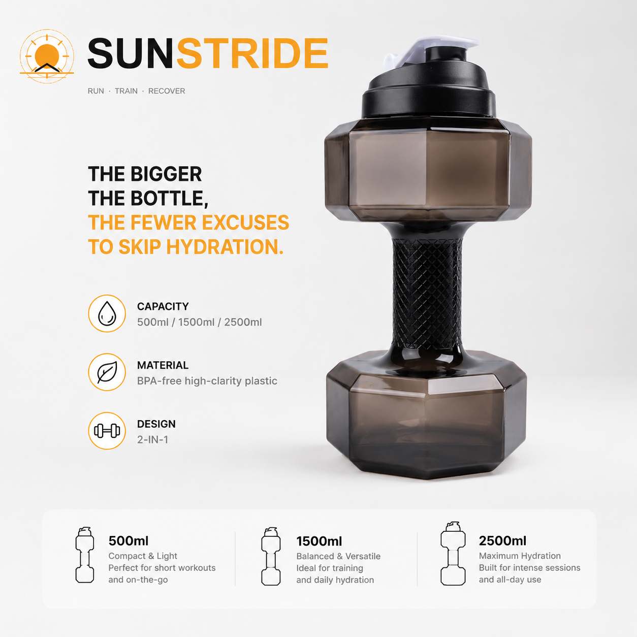 Dumbbell Water Bottle